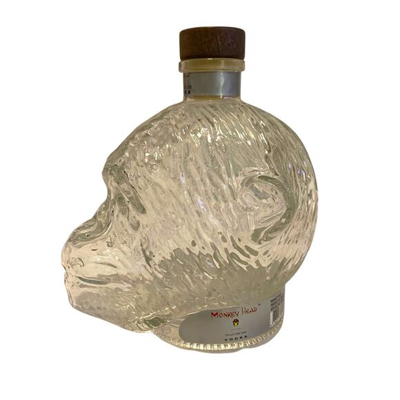 RARE Monkey Head Vodka 750ml Bottle Decanter EMPTY Primitive Decor - Picture 12 of 16